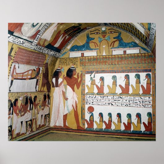 Sennedjem und seine Ehefrau gegenüber einem naos Poster (Vorne)