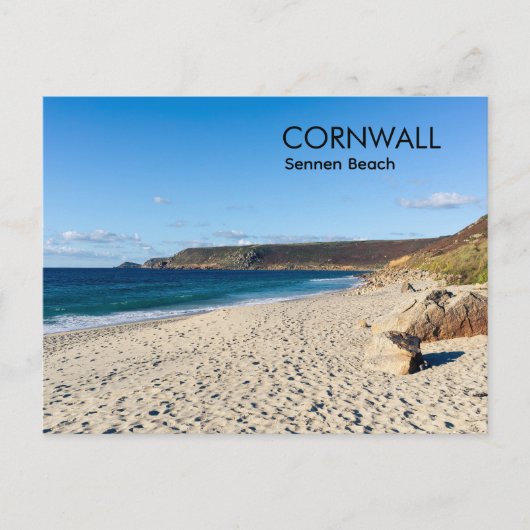 Sennen Beach Cornwall England Postkarte (Vorderseite)