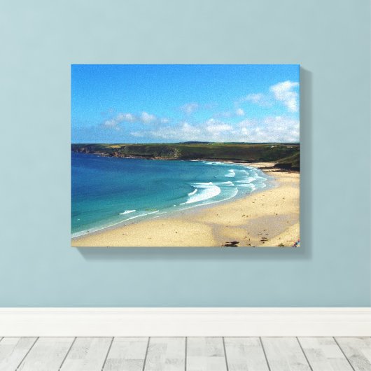 Sennen Cove Beach Cornwall England Leinwanddruck (Insitu (Holzboden))