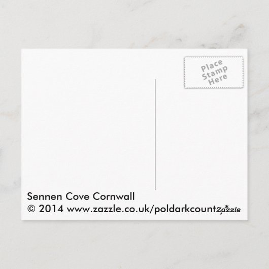 Sennen Cove Cornwall England Postkarte (Rückseite)