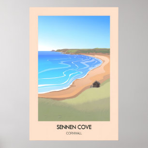 Sennen Cove Cornwall Reiseplakat Poster