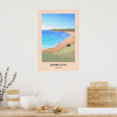 Sennen Cove Cornwall Reiseplakat Poster (Küche)
