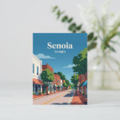 Senoia Georgia Postkarte (Stehend Vorderseite)