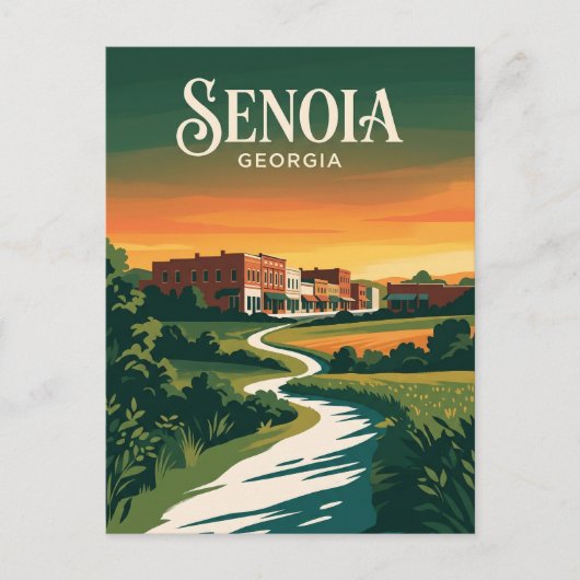 Senoia USA Postkarte (Vorderseite)