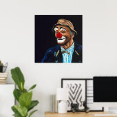 Senor Billy der Hobo Clown Poster (Heimbüro)