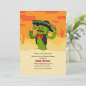 Señor Cactus Birthday Party Einladungen (Stehend Vorderseite)