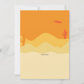 Señor Cactus Birthday Party Einladungen (Rückseite)