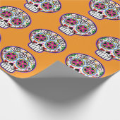 Señor Calavera Geschenkpapier (Ecke)