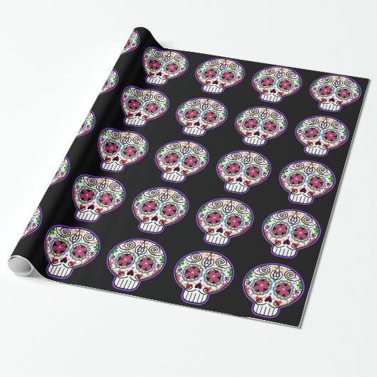 Señor Calavera Geschenkpapier (Ungerollt)