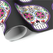 Señor Calavera Geschenkpapier (Rolleneckpunkt)