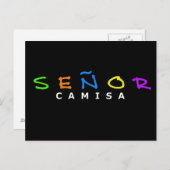 SENOR CAMISA POSTCARD POSTKARTE (Vorne/Hinten)