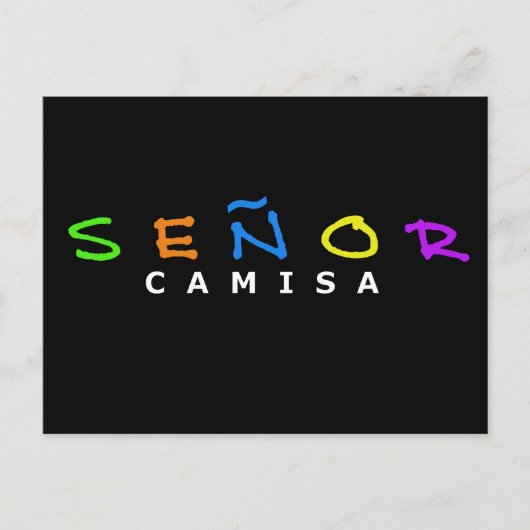 SENOR CAMISA POSTCARD POSTKARTE (Vorderseite)