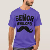 Senor Developer Funny Programmer Coding Software T-Shirt (Vorderseite)