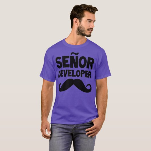 Senor Developer Funny Programmer Coding Software T-Shirt (Vorne ganz)