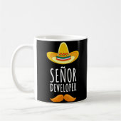 Senor Developer Sombrero und Mustache Kaffeetasse (Links)