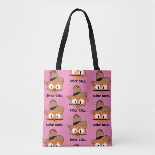 Señor Gato Cowboy Cartoon Mustache Cat Niedlich Pi Tasche (Vorderseite)