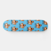 Señor Gato Cowboy Cartoon Mustache Cat Skateboard (Horizontal)