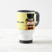 Señor Gato Mustache Cat w/Top Hat Travel Mug Reisebecher (VorderseiteRechts)