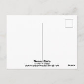 "Señor Gato Pizza" Funny Deluxe Pizza Niedlich Cat Postkarte (Rückseite)