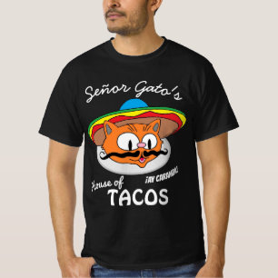 Señor Gatos Haus der Tacos Mexikanische Zeichentri T-Shirt