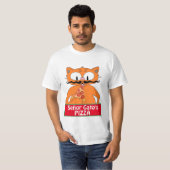 Señor Gato's Pizza Handlebar Mustache Cat T-Shirt (Vorne ganz)