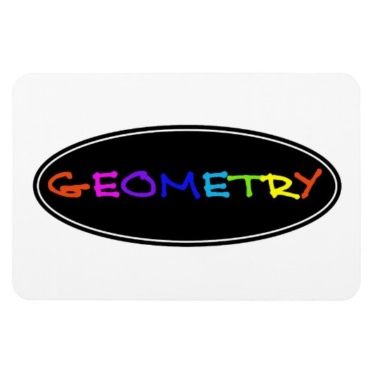 Señor Geometric Foto Magnet (Horizontal)