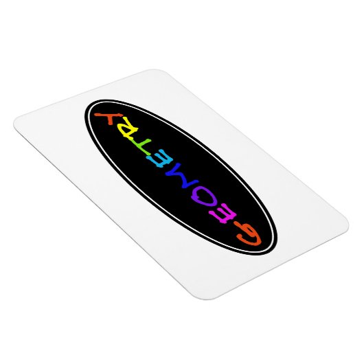 Señor Geometric Foto Magnet (Rechte Seite)