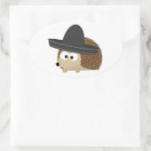 Señor Igel Ovaler Aufkleber (Tasche)