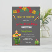 Señor oder Señorita Genderbericht Einladung (Stehend Vorderseite)