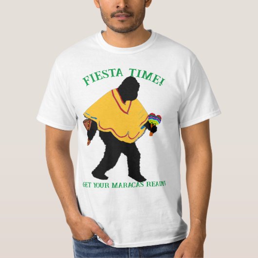 Senor Squatcho de Mayo mit Poncho T-Shirt (Vorderseite)