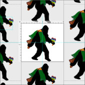 Senor Squatcho de Mayo mit Serape Stoff (Kachel)