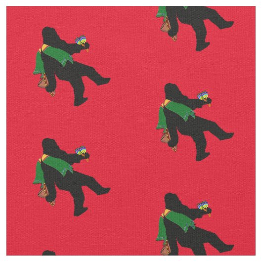 Senor Squatcho de Mayo Sasquatch Stoff (Nahaufnahme)
