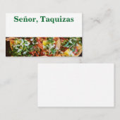 Señor Taquizas Visitenkarte (Vorne/Hinten)