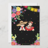 Senor Twins Baby Dusche Einladung (Rückseite)