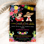 Senor Twins Baby Dusche Einladung