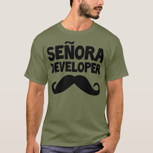 Senora Developer Funny STEM Informatik T-Shirt (Vorderseite)