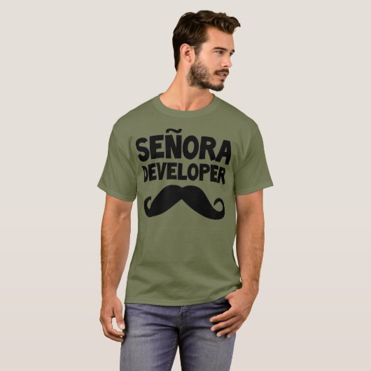 Senora Developer Funny STEM Informatik T-Shirt (Vorne ganz)