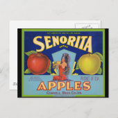 Senorita Apples San Francisco Postkarte (Vorne/Hinten)