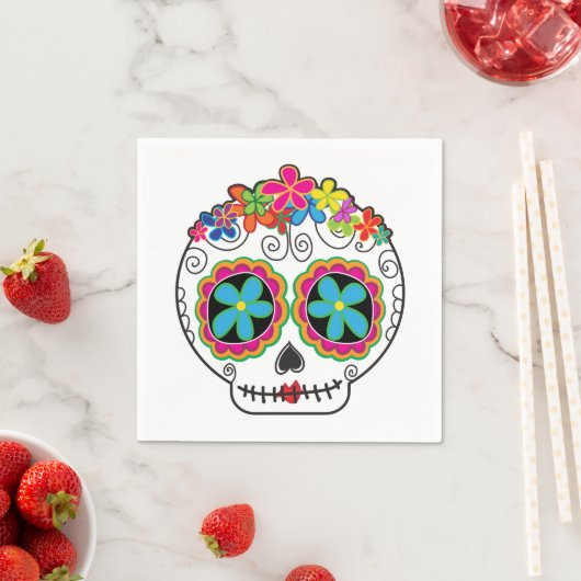 Señorita Calavera Serviette (Beispiel)