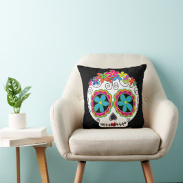 Señorita Calavera Tag des Toten Zuckerschädels Kissen