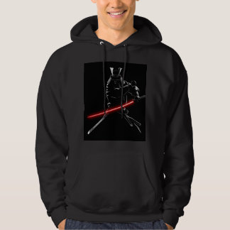 SenpaiXEL Mondlicht-Samurai-Silhouette Hoodie