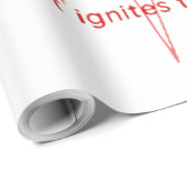 Sensation Pulse Herzlinie Geschenkpapier (Rolleneckpunkt)
