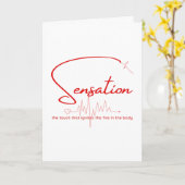 Sensation Pulse Herzlinie Karte (Gelbe Blume)