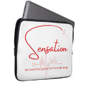 Sensation Pulse Herzlinie Laptopschutzhülle (Vorne Rechts)