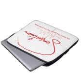 Sensation Pulse Herzlinie Laptopschutzhülle (Vorne Knopf)