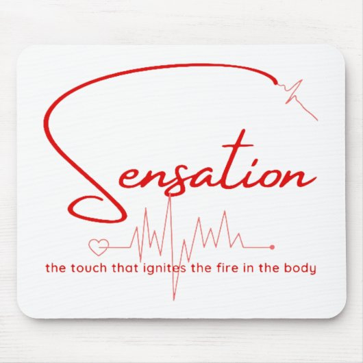 Sensation Pulse Herzlinie Mousepad (Vorne)