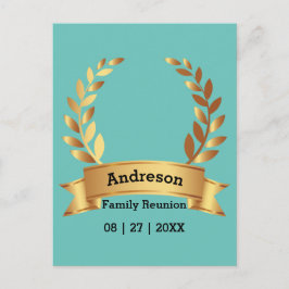 Sensational Laurel Leaf Best Happy Family Postkarte