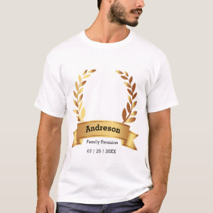 Sensational Laurel Leaf Best Happy Family T-Shirt