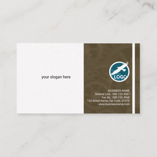 Sensational silberne visitenkarte (Rückseite)