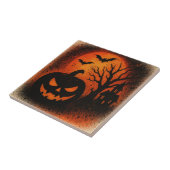 Sensational Spray Art Pumpkin Halloween Fliese (Seite)